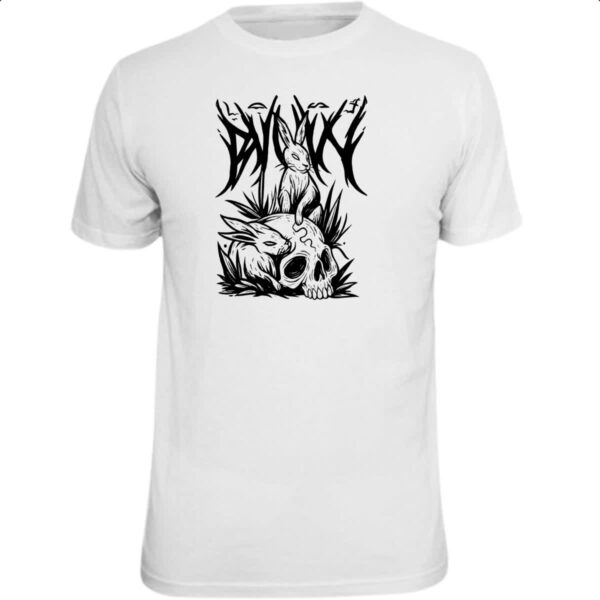 Camiseta Unissex Coelho Negro Dark Rabbit