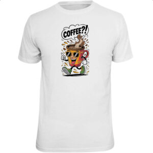 Camiseta Unissex Cafe andando e perguntando