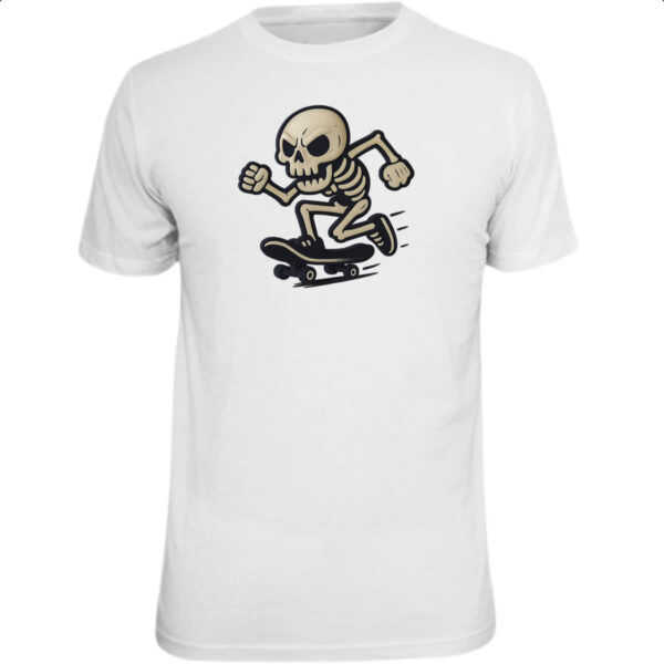 Camiseta Unissex Caveira Halloween de Skate