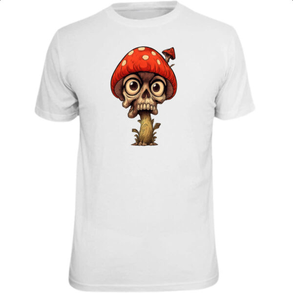 Camiseta Unissex Cogumelo Skull