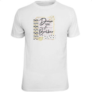 Camiseta Unissex Gospel Deixe a fe brilhar