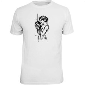 Camiseta Unissex Mae natureza linear arte