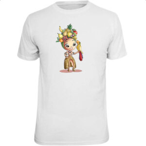 Camiseta Unissex Carmen Miranda Arara Caricatura