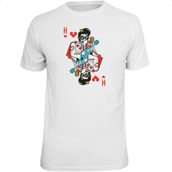 Camiseta Unissex Baralho Rei Elvis