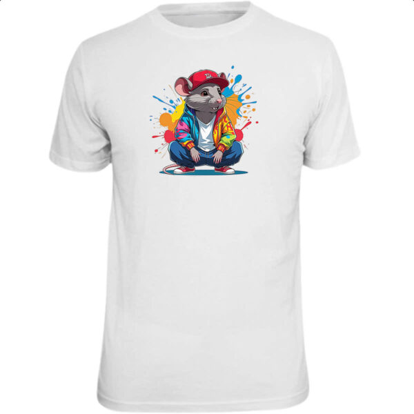 Camiseta Unissex Camundongo Arte Graffit