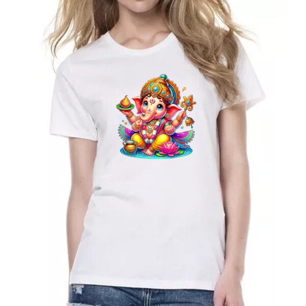 Camiseta Baby Look Cute Ganesha - Imagem 2