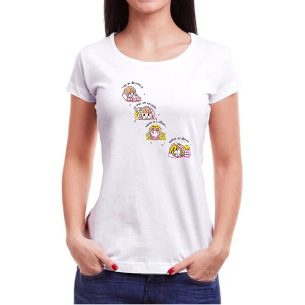 Camiseta Baby Look Vida noturna de dorameira - Imagem 3