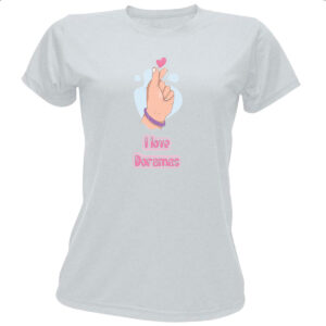 Camiseta Baby Look I love Doramas
