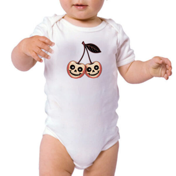 Body infantil Cerejas Halloween - Imagem 3