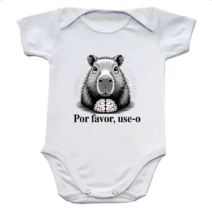 Body infantil Capivara use o cerebro