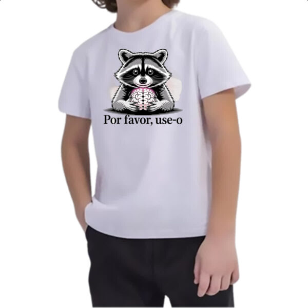 Camiseta Infanto Juvenil Guaximin use o cerebro - Imagem 2