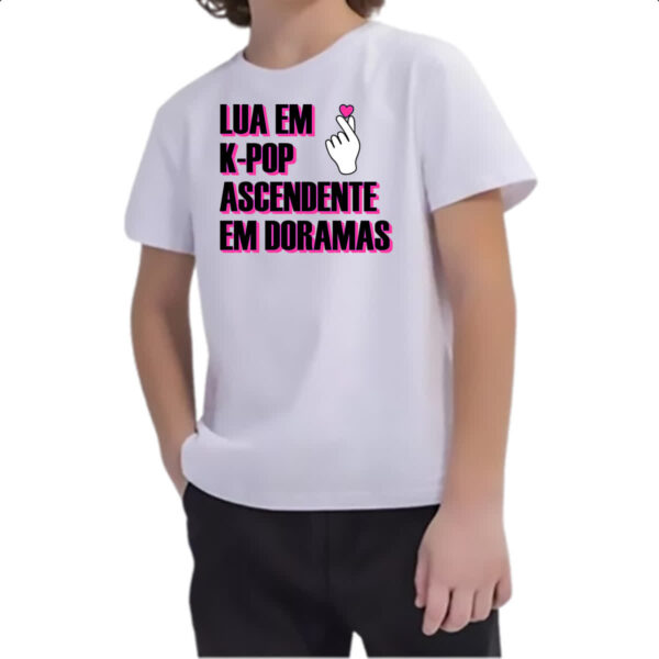 Camiseta Infanto Juvenil Lua K-Pop Ascendente Doramas - Imagem 2