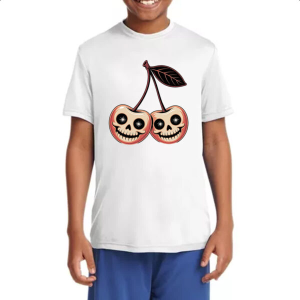 Camiseta Infanto Juvenil Cerejas Halloween - Imagem 4