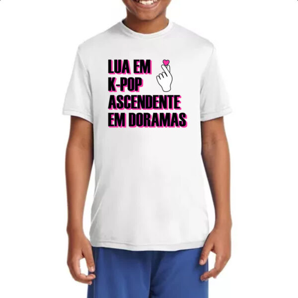 Camiseta Infanto Juvenil Lua K-Pop Ascendente Doramas - Imagem 4