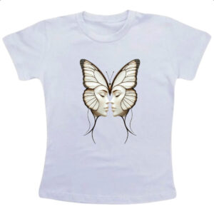 Camiseta Infanto Juvenil Borboleta Divas Face