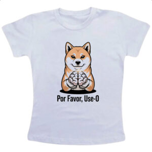 Camiseta Infanto Juvenil Cachorro use o cerebro