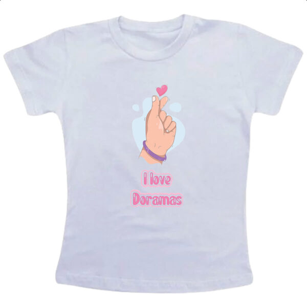 Camiseta Infanto Juvenil I love Doramas