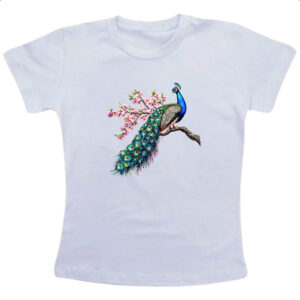 Camiseta Infanto Juvenil Pavao com flores