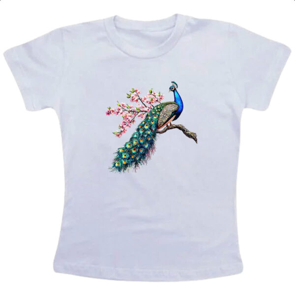 Camiseta Infanto Juvenil Pavao com flores