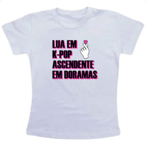 Camiseta Infanto Juvenil Lua K-Pop Ascendente Doramas