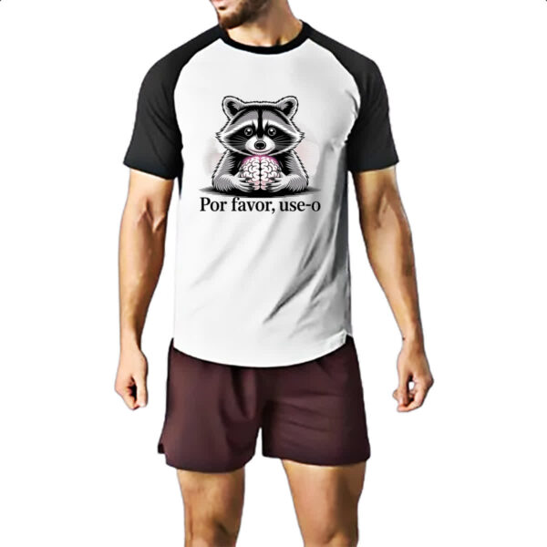 Camiseta Raglan Guaximin use o cerebro - Imagem 2