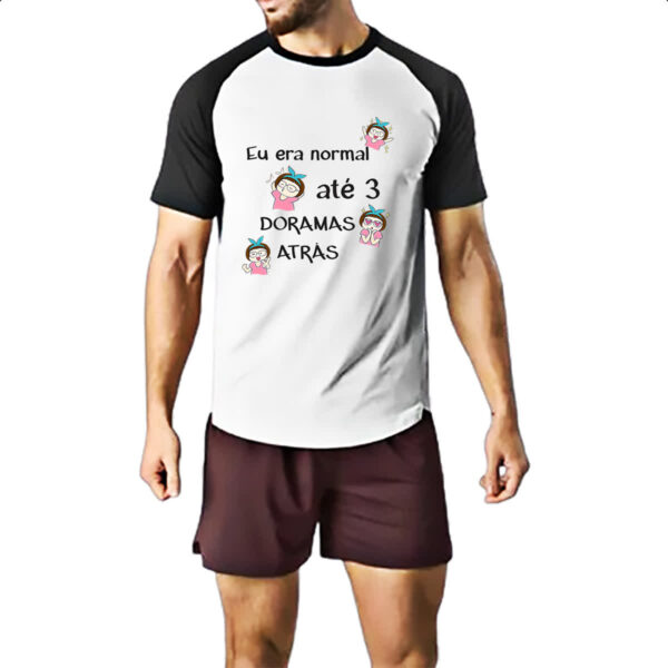 Camiseta Raglan Normal a 3 Doramas atras - Imagem 2