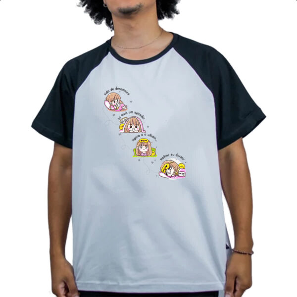Camiseta Raglan Vida noturna de dorameira - Imagem 4