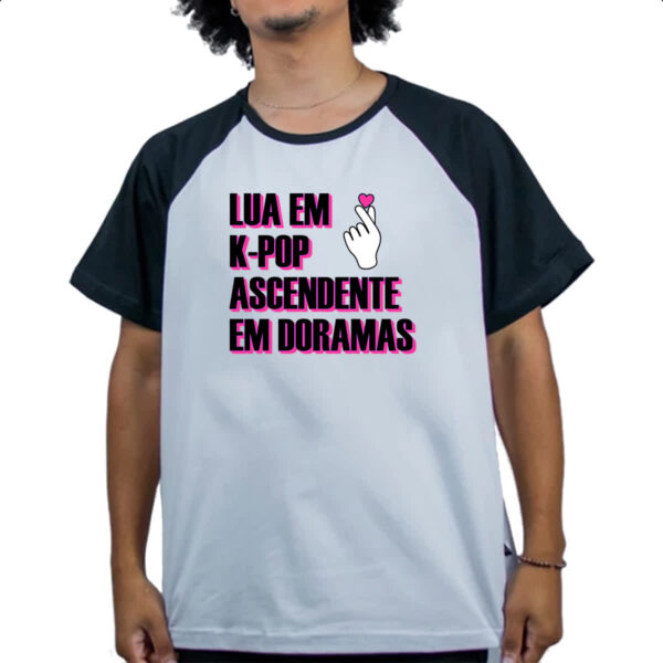 Camiseta Raglan Lua K-Pop Ascendente Doramas - Imagem 4