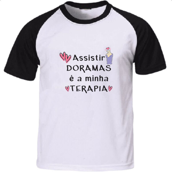 Camiseta Raglan Dorama minha terapia