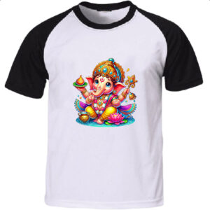 Camiseta Raglan Cute Ganesha