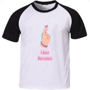 Camiseta Raglan I love Doramas
