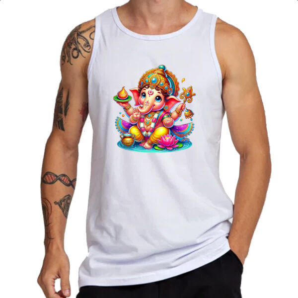 Camiseta Regata Cute Ganesha - Imagem 3