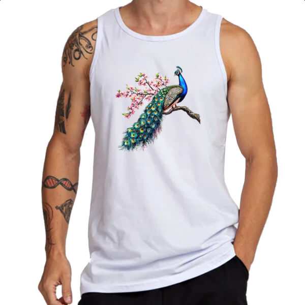 Camiseta Regata Pavao com flores - Imagem 3