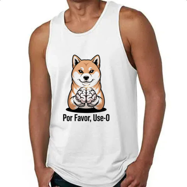 Camiseta Regata Cachorro use o cerebro - Imagem 4