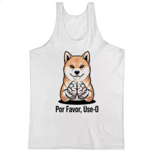 Camiseta Regata Cachorro use o cerebro