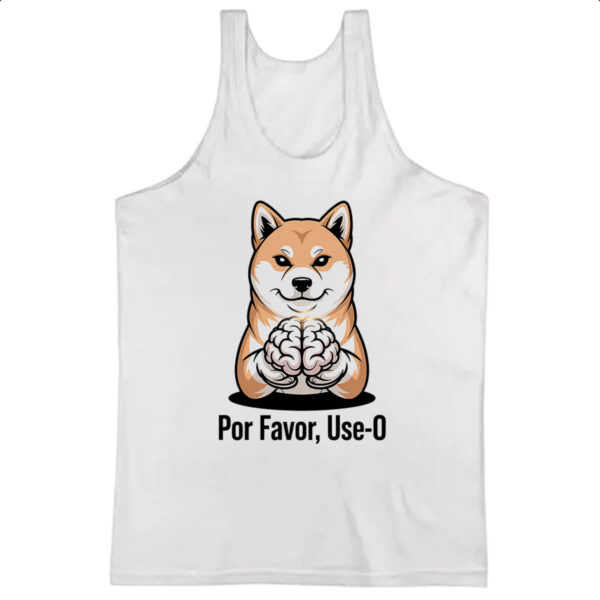 Camiseta Regata Cachorro use o cerebro