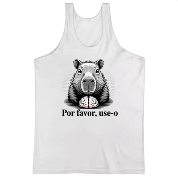 Camiseta Regata Capivara use o cerebro