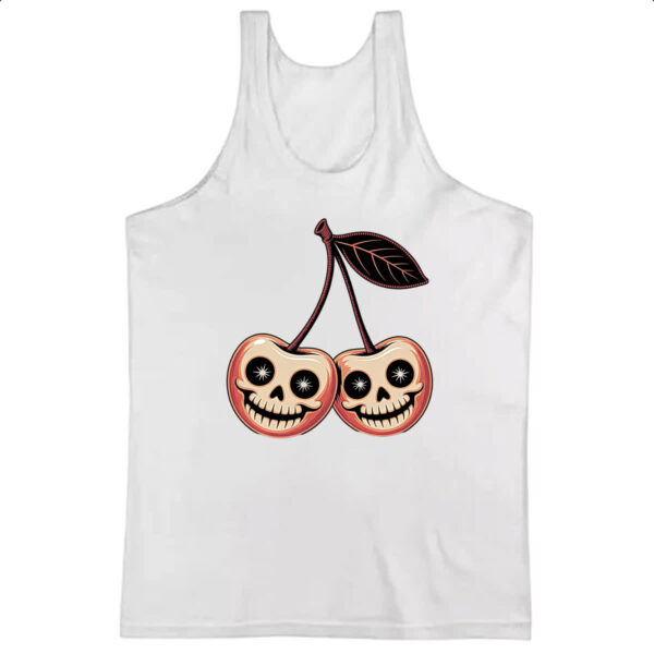 Camiseta Regata Cerejas Halloween