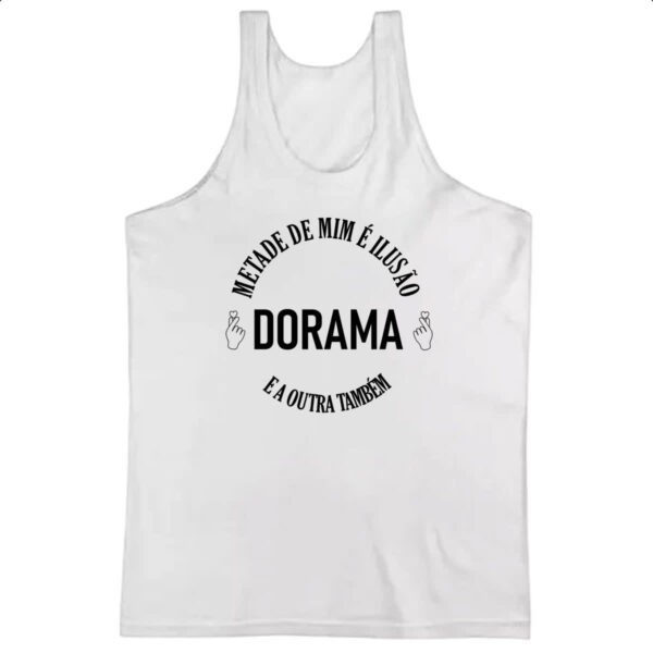 Camiseta Regata Metade Ilusao Dorama