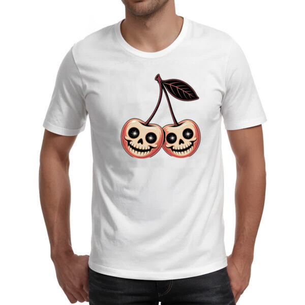 Camiseta Unissex Cerejas Halloween - Imagem 2