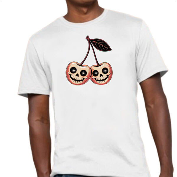 Camiseta Unissex Cerejas Halloween - Imagem 4