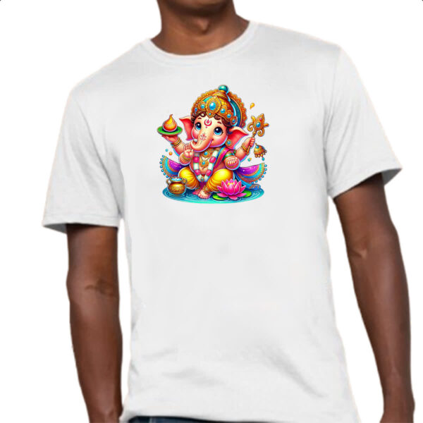 Camiseta Unissex Cute Ganesha - Imagem 4