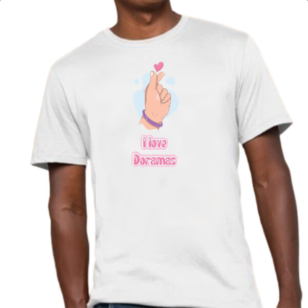 Camiseta Unissex I love Doramas - Imagem 4