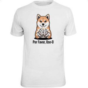 Camiseta Unissex Cachorro use o cerebro