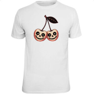 Camiseta Unissex Cerejas Halloween