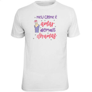 Camiseta Unissex Meu crime amar dorama