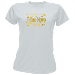 Camiseta Baby Look Ano Novo ilumine 2026