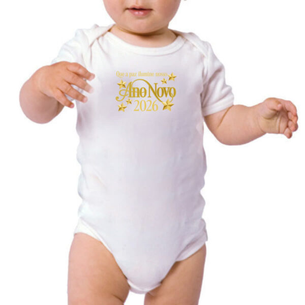 Body infantil Ano Novo ilumine 2026 - Imagem 3