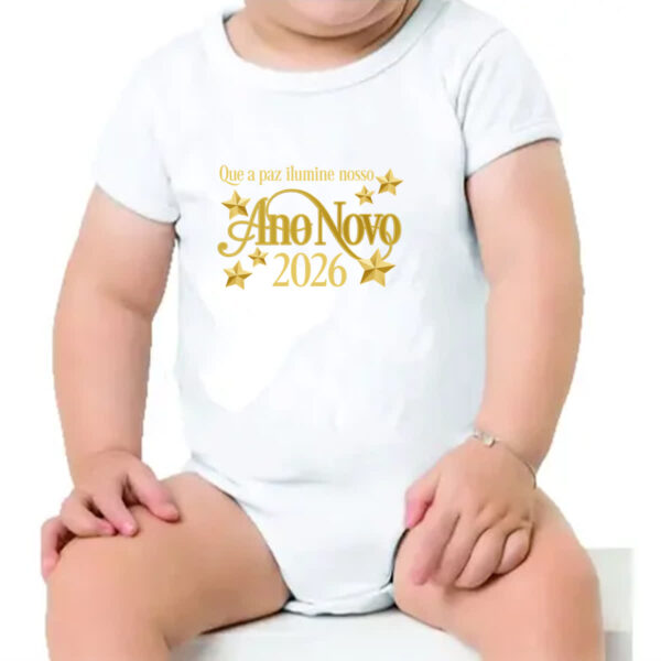 Body infantil Ano Novo ilumine 2026 - Imagem 4