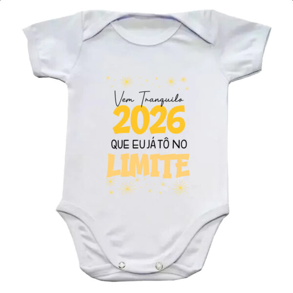 Body infantil Ano Novo 2026 no Limite